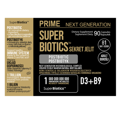 POSTBIOTYK | SUPER BIOTICS™ | SEKRET JELIT | DOROŚLI